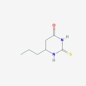 molecular formula C7H12N2OS B12358951 6-Propyl-2-sulfanylidene-1,3-diazinan-4-one 