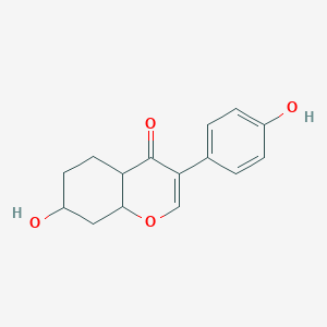 molecular formula C15H16O4 B12358999 7-Hydroxy-3-(4-hydroxyphenyl)-4a,5,6,7,8,8a-hexahydrochromen-4-one 