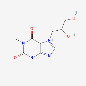 7-(2,3-dihydroxypropyl)-1,3-dimethyl-5H-purin-7-ium-2,6-dione