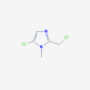 molecular formula C5H6Cl2N2 B12359052 5-chloro-2-(chloromethyl)-1-methyl-1H-imidazole 