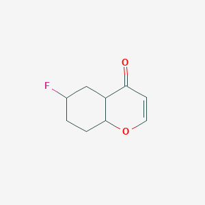 molecular formula C9H11FO2 B12359105 6-Fluoro-4a,5,6,7,8,8a-hexahydrochromen-4-one 