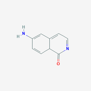 molecular formula C9H8N2O B12359153 6-amino-8aH-isoquinolin-1-one 