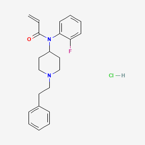 molecular formula C22H26ClFN2O B12359161 Ortho-fluoro acrylfentanyl hydrochloride CAS No. 2309383-10-4