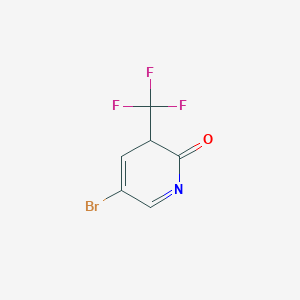 molecular formula C6H3BrF3NO B12359174 5-bromo-3-(trifluoromethyl)-3H-pyridin-2-one 