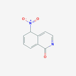 molecular formula C9H6N2O3 B12359180 5-nitro-5H-isoquinolin-1-one 