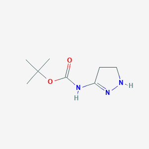 molecular formula C8H15N3O2 B12359186 tert-butyl N-(4,5-dihydro-1H-pyrazol-3-yl)carbamate 