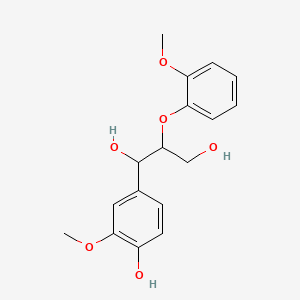 molecular formula C17H20O6 B1235921 Guaiacylglycerol-beta-guaiacyl ether CAS No. 7382-59-4