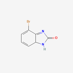 molecular formula C7H5BrN2O B12359234 4-Bromo-1,7a-dihydrobenzimidazol-2-one 