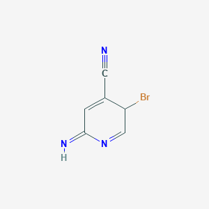 3-bromo-6-imino-3H-pyridine-4-carbonitrile