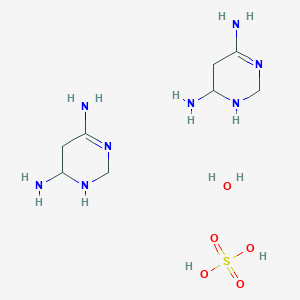 Sulfuric acid;1,2,5,6-tetrahydropyrimidine-4,6-diamine;hydrate