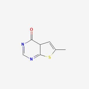 molecular formula C7H6N2OS B12359247 6-methyl-4aH-thieno[2,3-d]pyrimidin-4-one 