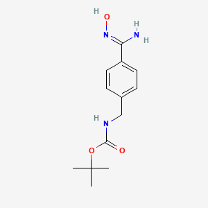 molecular formula C13H19N3O3 B12359256 tert-Butyl 4-(N-hydroxycarbamimidoyl)benzylcarbamate 