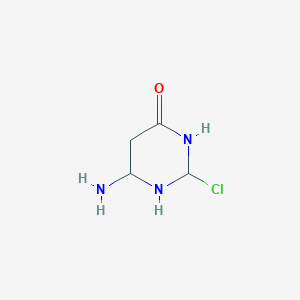 molecular formula C4H8ClN3O B12359277 6-Amino-2-chloro-1,3-diazinan-4-one 