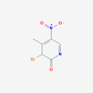 molecular formula C6H5BrN2O3 B12359294 3-Bromo-4-methyl-5-nitropyridin-2(3H)-one 