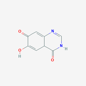 molecular formula C8H6N2O3 B12359299 6-Hydroxy-3,4a-dihydroquinazoline-4,7-dione 