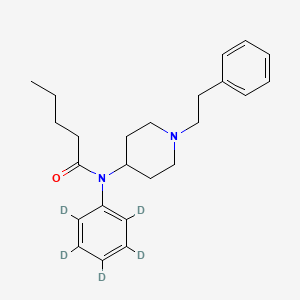 molecular formula C24H32N2O B12359305 N-phenyl-d5-N-[1-(2-phenylethyl)-4-piperidinyl]-pentanamide CAS No. 2747915-99-5