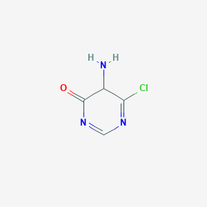 molecular formula C4H4ClN3O B12359356 5-amino-6-chloro-5H-pyrimidin-4-one 