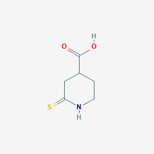 molecular formula C6H9NO2S B12359373 2-Sulfanylidenepiperidine-4-carboxylic acid 