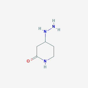 4-Hydrazinylpiperidin-2-one