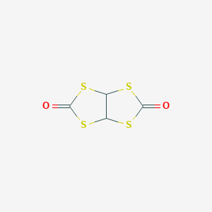 molecular formula C4H2O2S4 B12359422 3a,6a-Dihydro-[1,3]dithiolo[4,5-d][1,3]dithiole-2,5-dione 