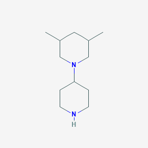 molecular formula C12H24N2 B12359449 3,5-Dimethyl-1,4'-bipiperidine 