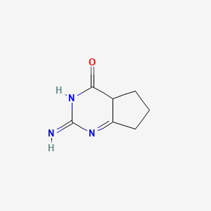 molecular formula C7H9N3O B12359450 2-Imino-4a,5,6,7-tetrahydrocyclopenta[d]pyrimidin-4-one 