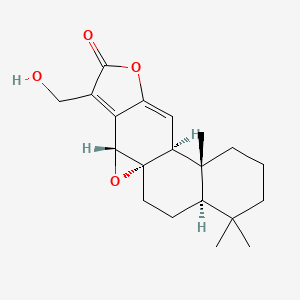 molecular formula C20H26O4 B1235947 17-hydroxyjolkinolide A 