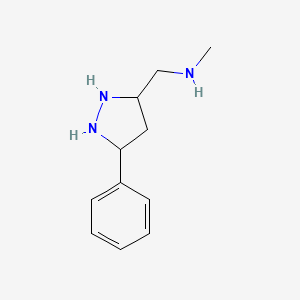 N-methyl(5-phenyl-1H-pyrazol-3-yl)methanamine