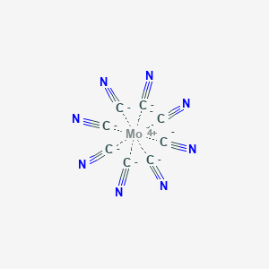molecular formula C8MoN8-4 B1235949 八氰基钼(IV)酸盐 