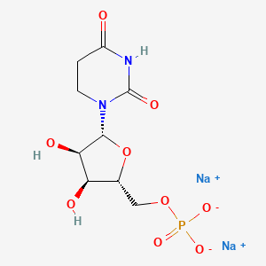 disodium;[(2R,3S,4R,5R)-5-(2,4-dioxo-1,3-diazinan-1-yl)-3,4-dihydroxyoxolan-2-yl]methyl phosphate