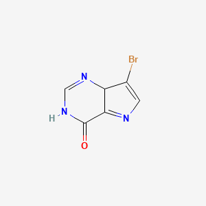 molecular formula C6H4BrN3O B12359542 7-Bromo-3,7a-dihydropyrrolo[3,2-d]pyrimidin-4-one 