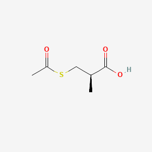 molecular formula C6H10O3S B1235955 (R)-3-(Acetylthio)-2-methylpropionic acid CAS No. 74431-52-0