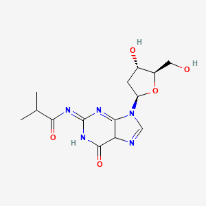 N-[9-[(2R,4S,5R)-4-hydroxy-5-(hydroxymethyl)oxolan-2-yl]-6-oxo-5H-purin-2-ylidene]-2-methylpropanamide