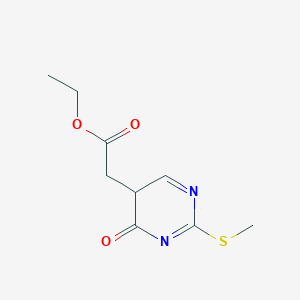 ethyl 2-(2-methylsulfanyl-4-oxo-5H-pyrimidin-5-yl)acetate