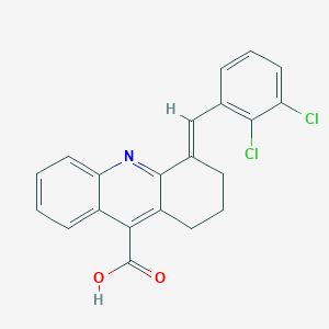 molecular formula C21H15Cl2NO2 B12359599 4-(2,3-Dichloro-benzylidene)-1,2,3,4-tetrahydro-acridine-9-carboxylic acid 