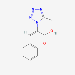 2-(5-Methyltetrazol-1-yl)-3-phenyl-prop-2-enoate