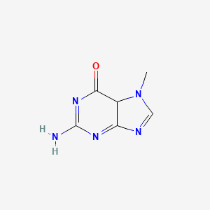 molecular formula C6H7N5O B12359634 2-amino-7-methyl-5H-purin-6-one 