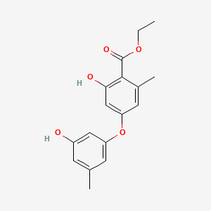 molecular formula C17H18O5 B1235964 Ethericin B CAS No. 74605-28-0