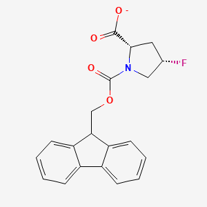 1,2-Pyrrolidinedicarboxylic acid, 4-fluoro-, 1-(9H-fluoren-9-ylmethyl) ester, (2S,4S)-