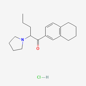 2-(Pyrrolidin-1-yl)-1-(5,6,7,8-tetrahydronaphthalen-2-yl)pentan-1-one,monohydrochloride