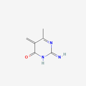 molecular formula C6H7N3O B12359663 2-Imino-6-methyl-5-methylidenepyrimidin-4-one 