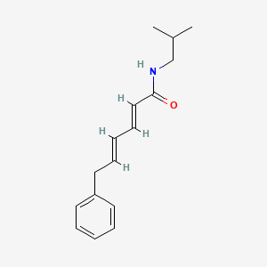 molecular formula C16H21NO B1235967 Isobutylphendienamide CAS No. 99083-23-5