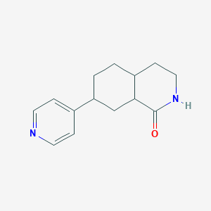 7-pyridin-4-yl-3,4,4a,5,6,7,8,8a-octahydro-2H-isoquinolin-1-one