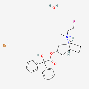 molecular formula C24H31BrFNO4 B1235968 Flutropium bromide monohydrate 