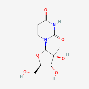 molecular formula C10H16N2O6 B12359698 1-[(2R,3R,4R,5R)-3,4-dihydroxy-5-(hydroxymethyl)-3-methyloxolan-2-yl]-1,3-diazinane-2,4-dione 