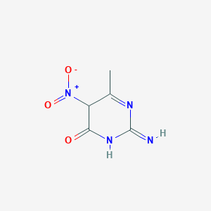 2-imino-6-methyl-5-nitro-5H-pyrimidin-4-one