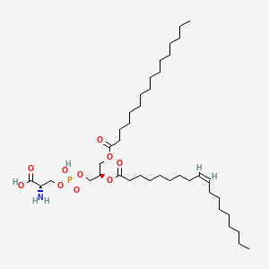 molecular formula C40H76NO10P B1235970 1-Hexadecanoyl-2-(9Z-octadecenoyl)-sn-glycero-3-phosphoserine CAS No. 40290-44-6