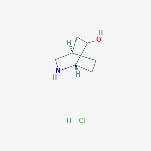 molecular formula C7H14ClNO B12359737 (1S,4R)-2-azabicyclo[2.2.2]octan-6-ol hydrochloride 