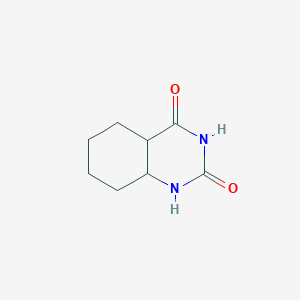 molecular formula C8H12N2O2 B12359741 4a,5,6,7,8,8a-hexahydro-1H-quinazoline-2,4-dione CAS No. 6294-85-5