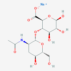 molecular formula C14H22NNaO11 B12359745 Hyaluronic acid sodium salt 